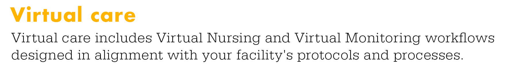 Virtual Care and Ambient Monitoring